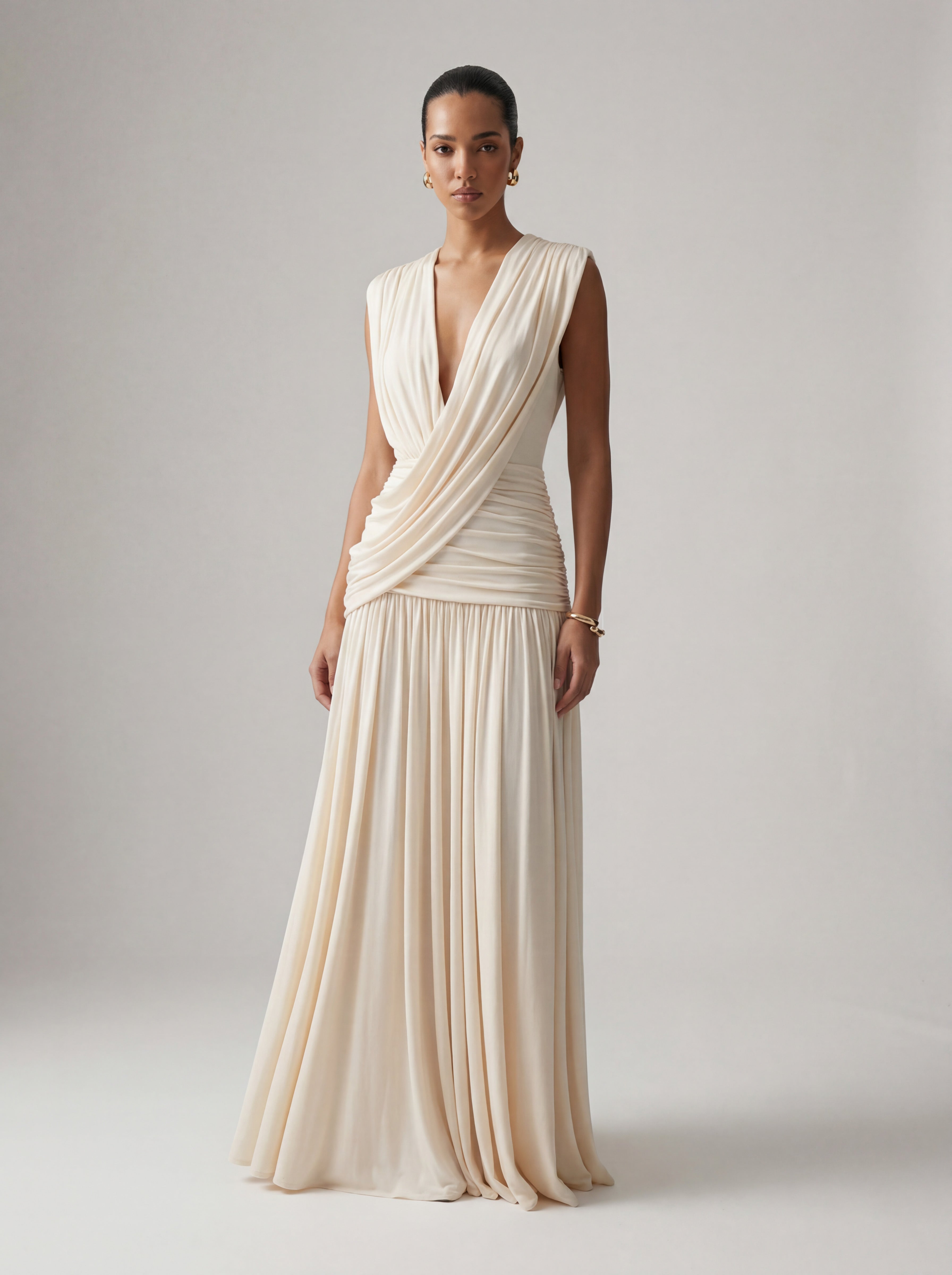 Soft Plunge Maxi Dress