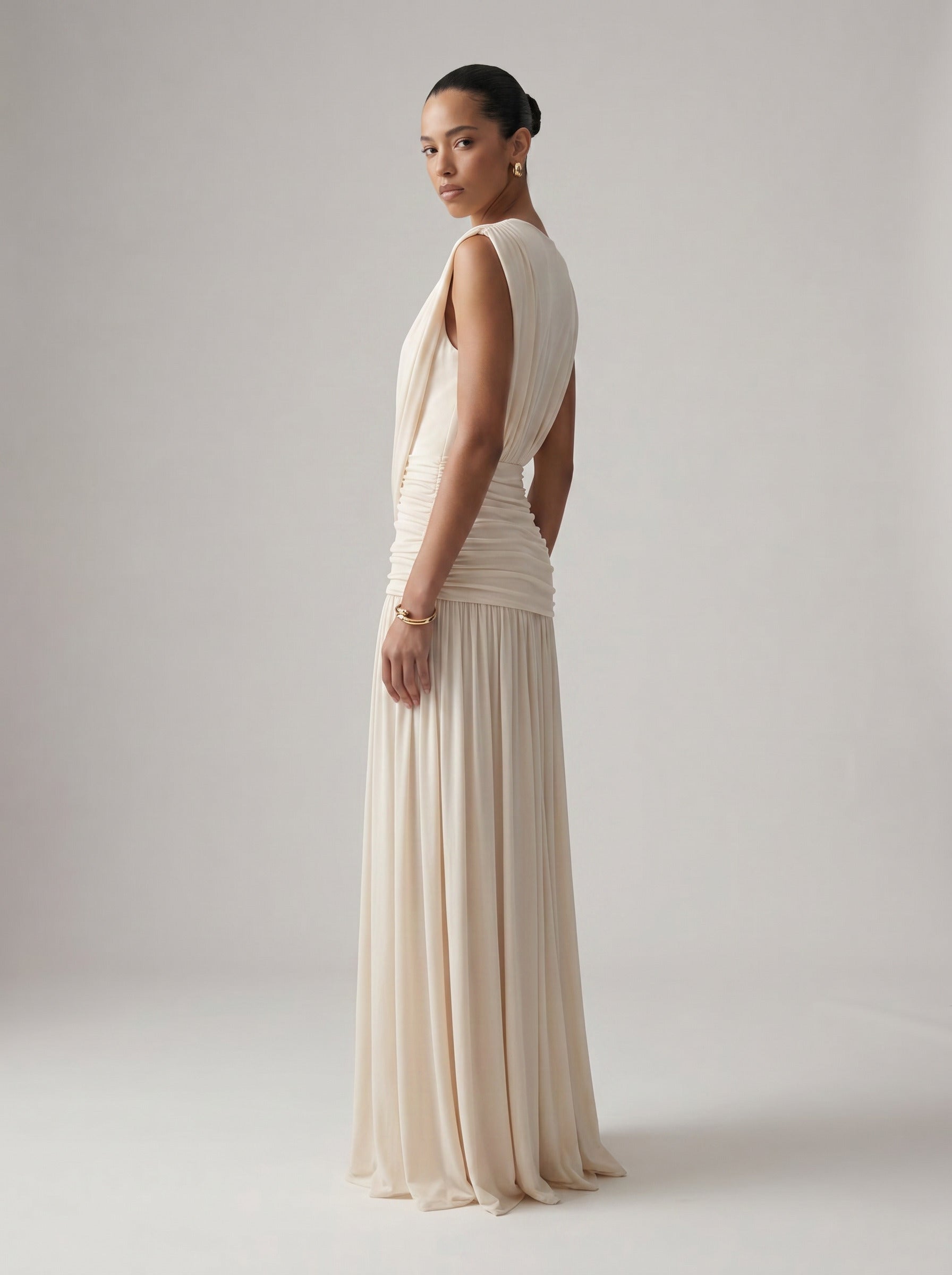 Soft Plunge Maxi Dress