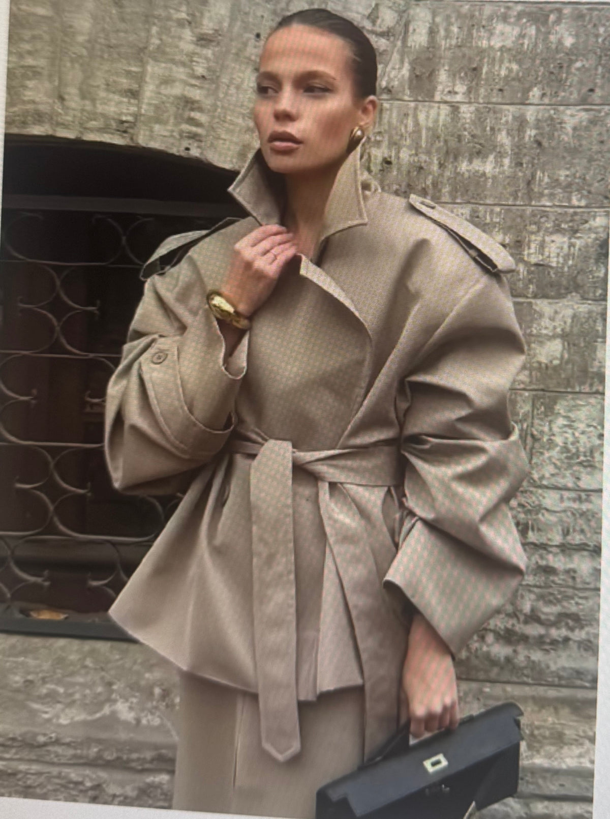 Oversized Belted Trench Coat
