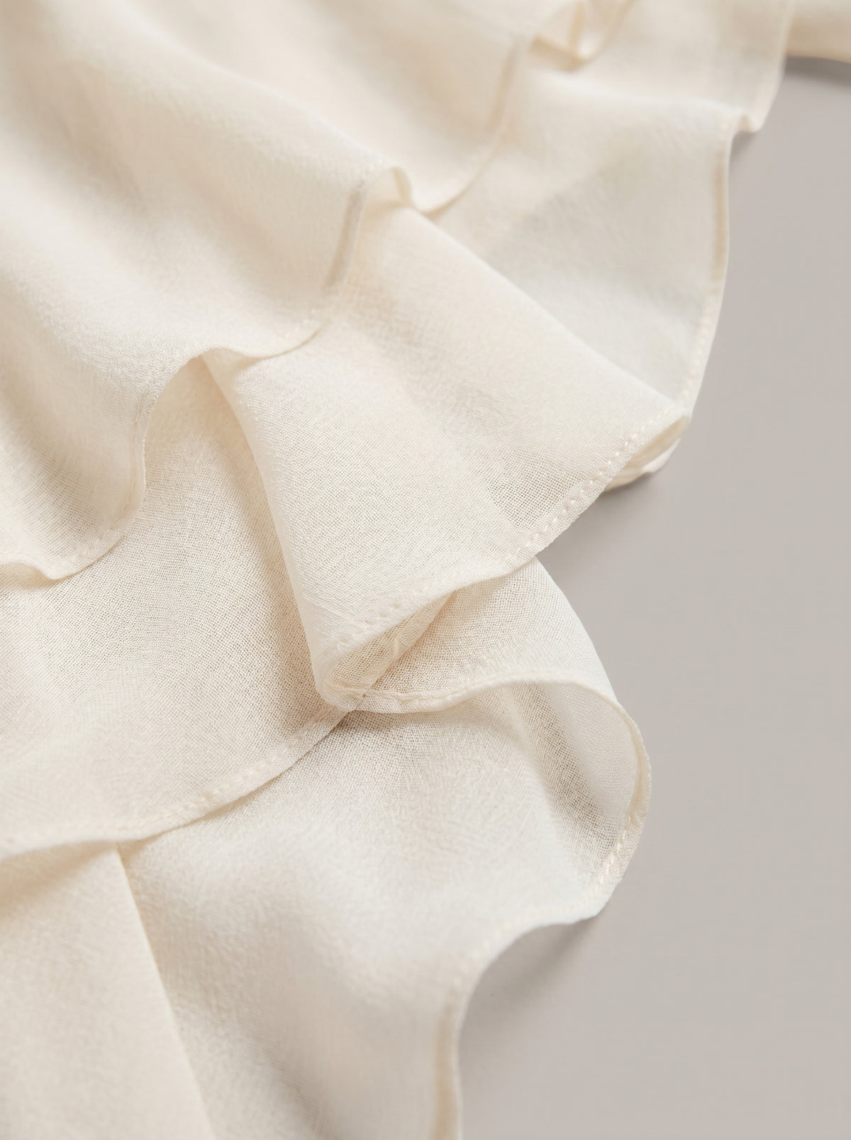 Asymmetric Ruffle Maxi Skirt