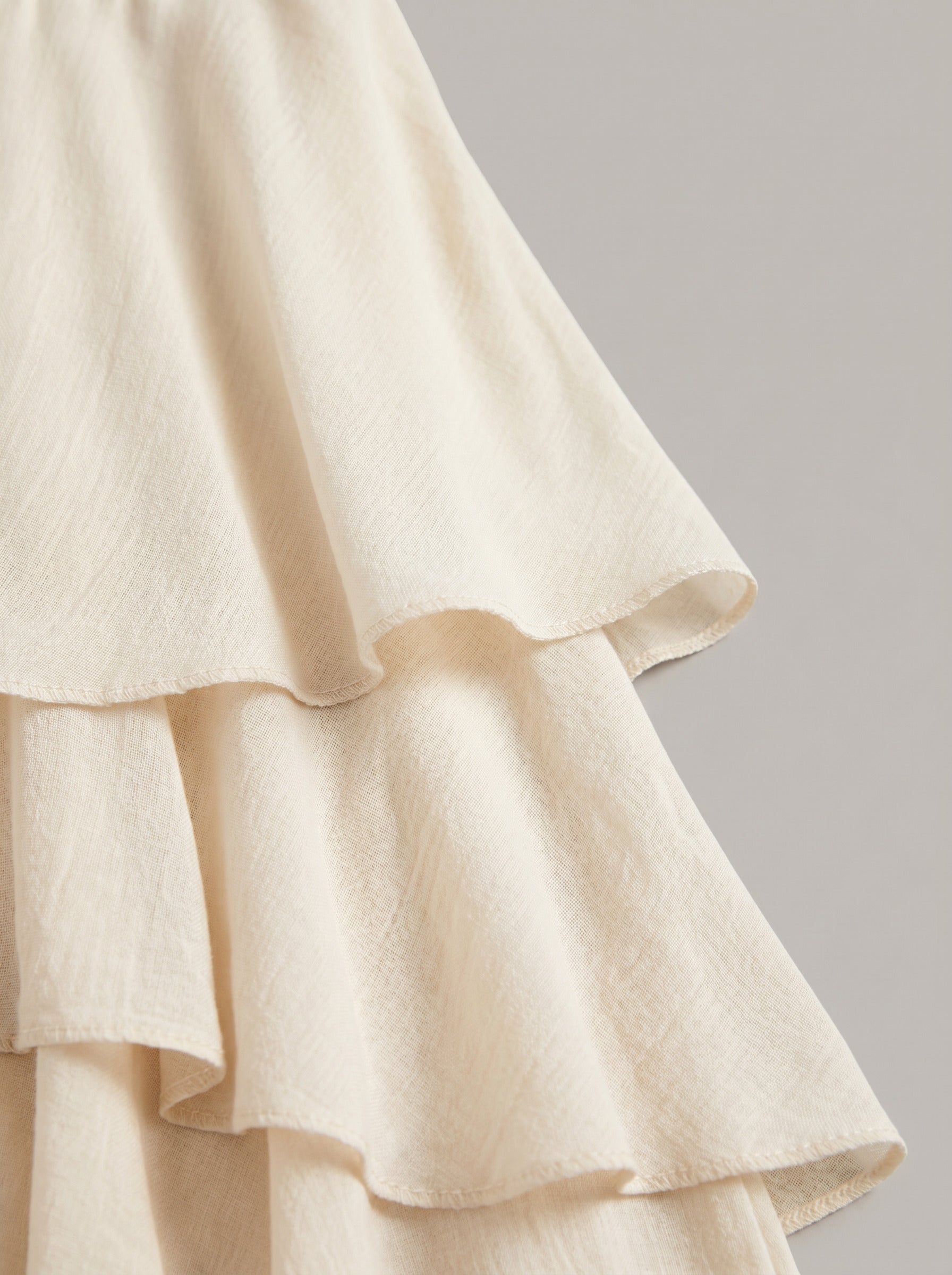 Asymmetric Ruffle Maxi Skirt