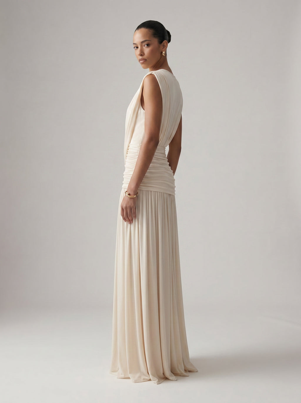 Soft Plunge Maxi Dress