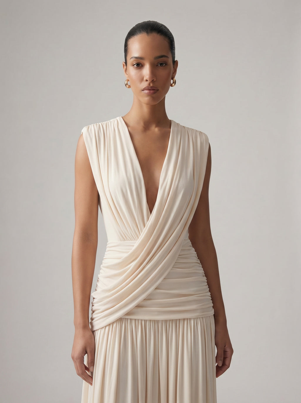 Soft Plunge Maxi Dress